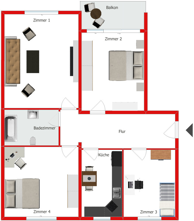 Grundriss Etagenwohnung Neuwied