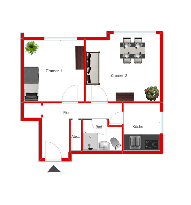 Grundriss Etagenwohnung Offenbach am Main