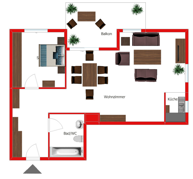 Grundriss Etagenwohnung Alsbach-H�hnlein