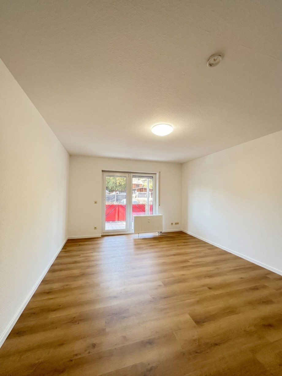 Wohnzimmer Balkonzugang Erdgeschosswohnung Birlenbach